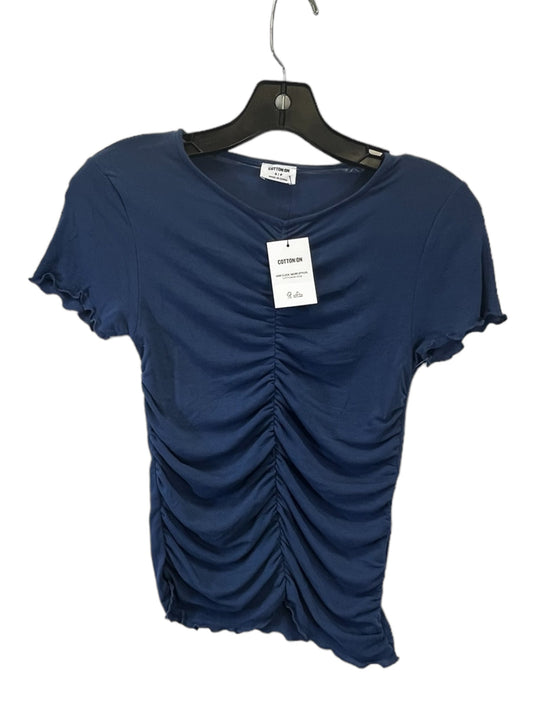 Blue Top Short Sleeve Cotton On, Size S