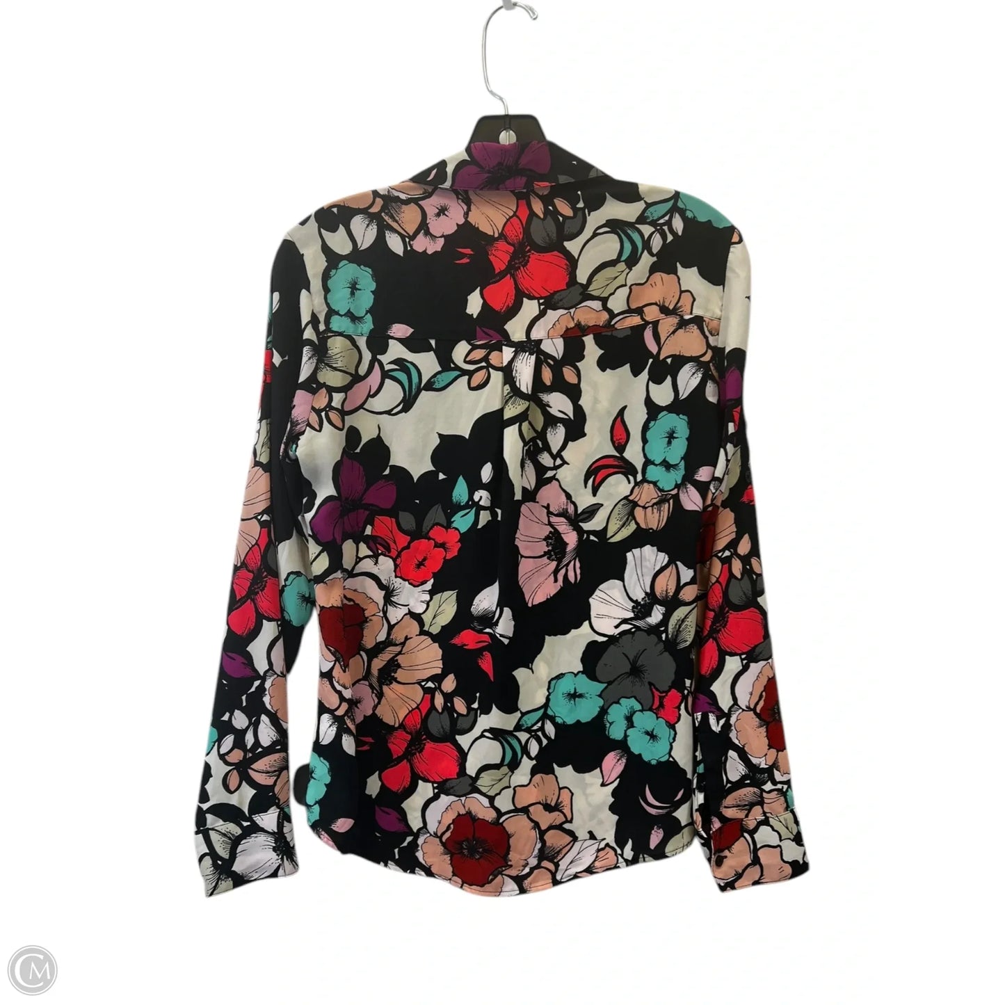 Top Long Sleeve By Express In Multi-colored, Size: Xs