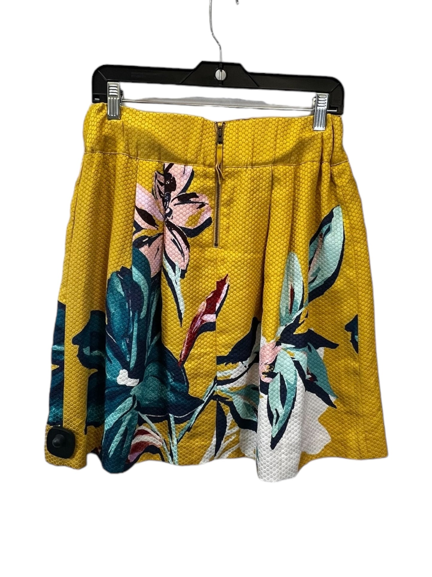 Yellow Skirt Designer Maeve, Size 8