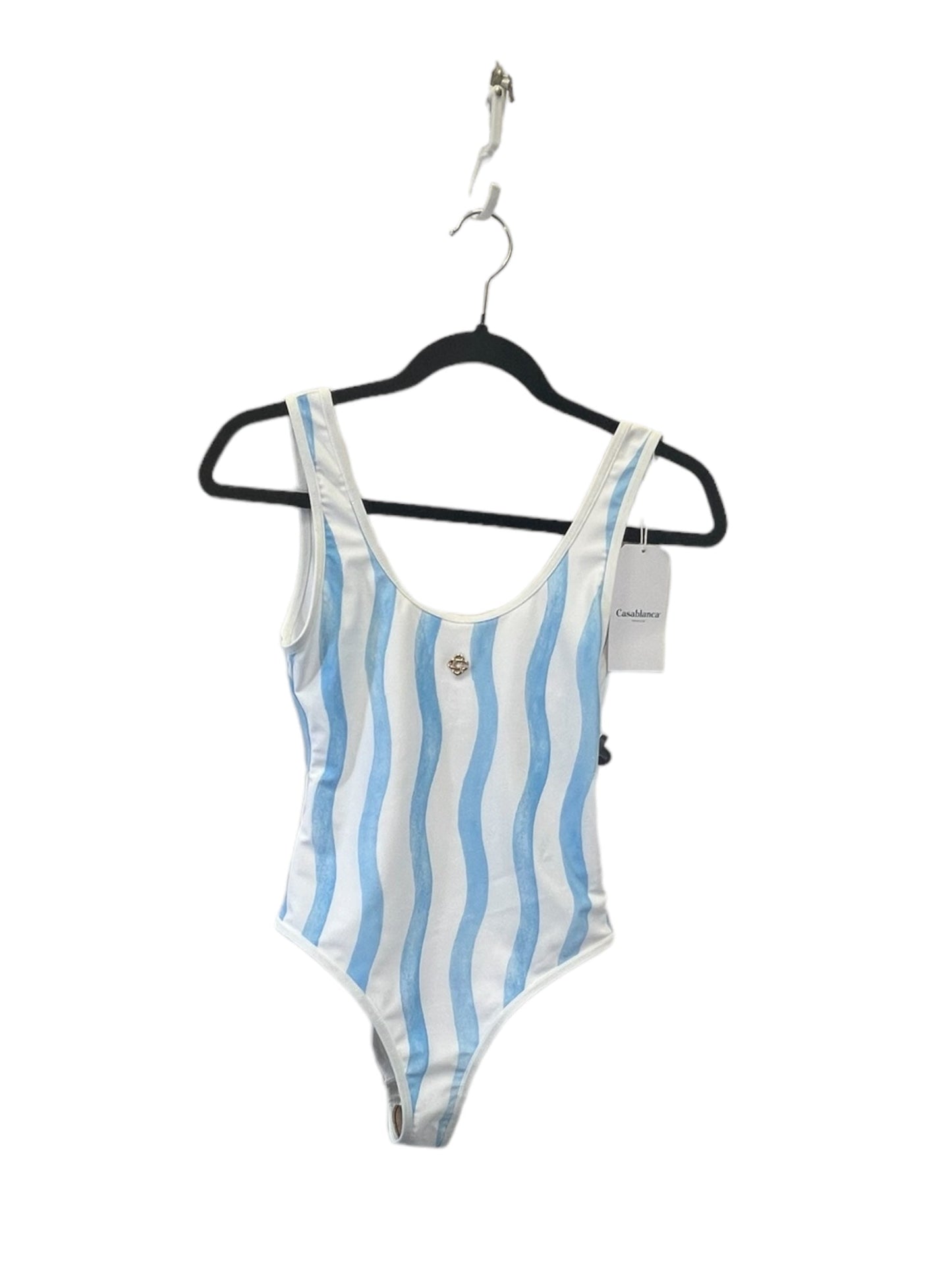 Swimsuit Designer By Casablanca In Blue & White, Size: Xs