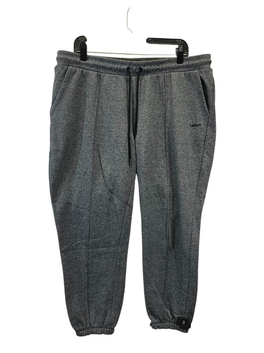 Athletic Pants By Dkny In Grey, Size: L