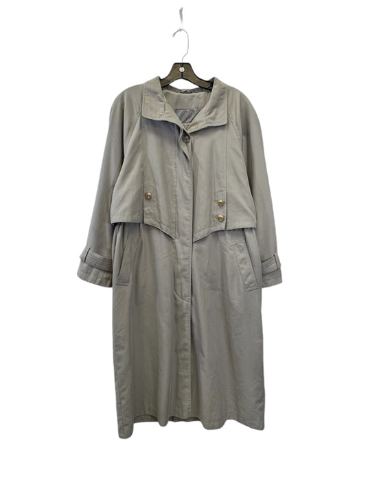 Coat Raincoat By Fleet Street In Green, Size: Petite  M