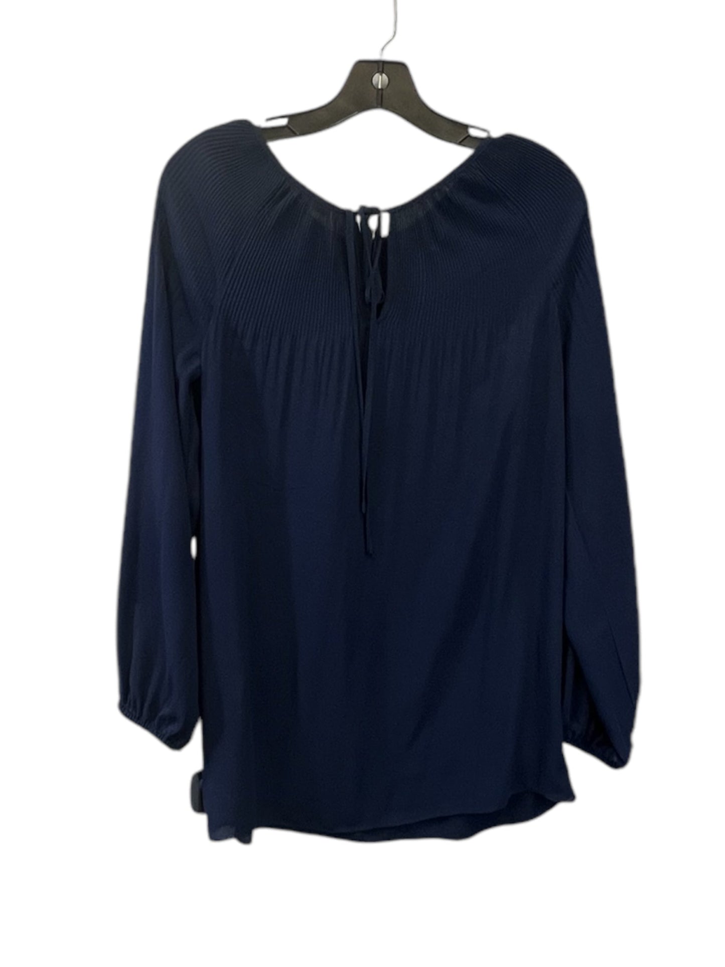 Top Long Sleeve By Max Studio In Navy, Size: S