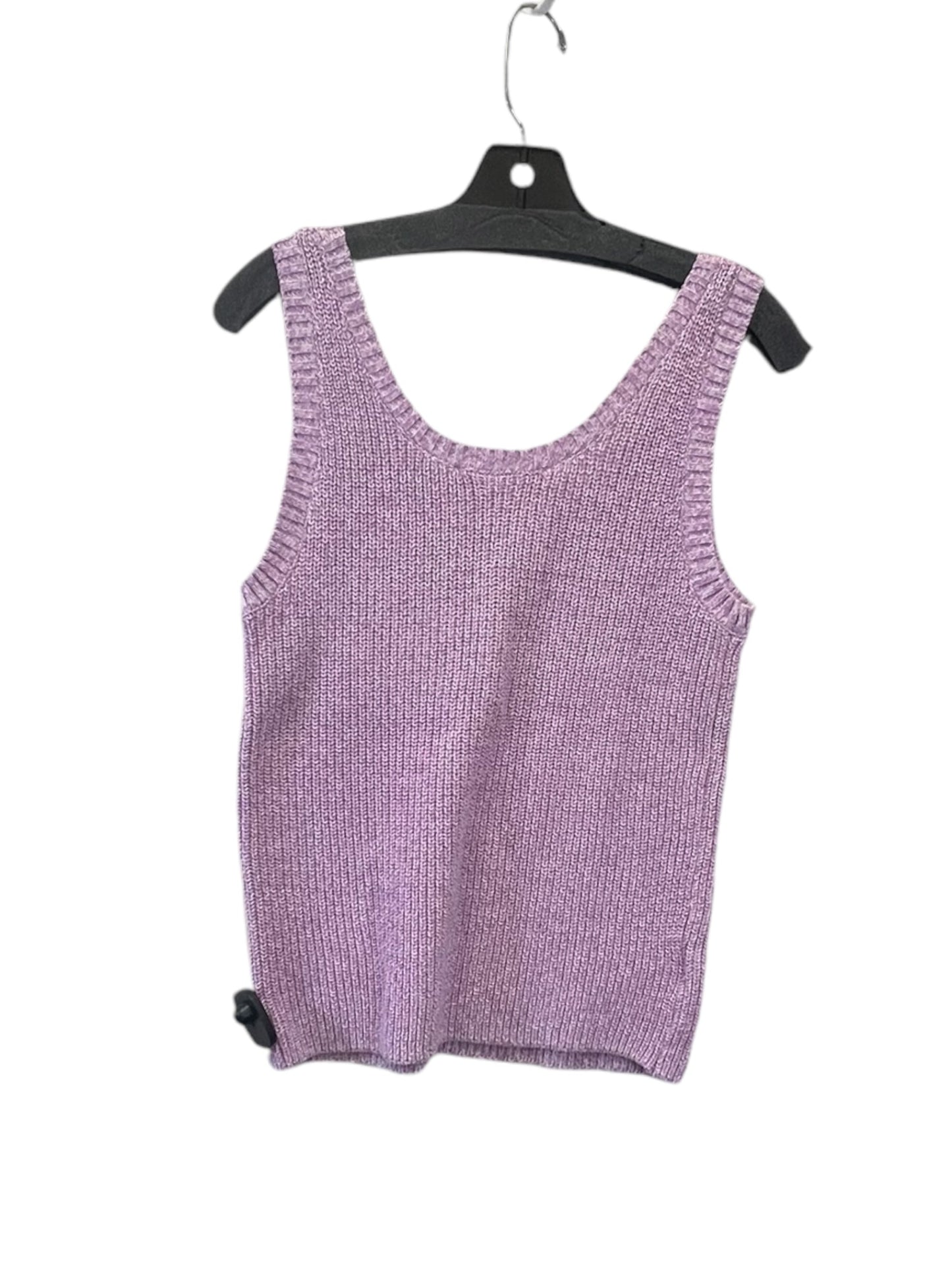 Sweater Short Sleeve By Loft In Purple, Size: M