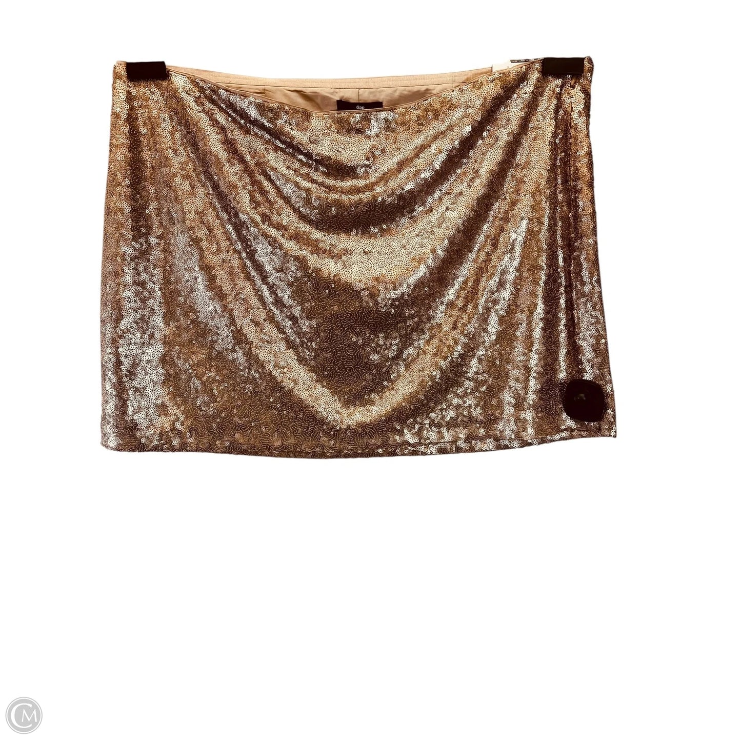 Skirt Mini & Short By Gap In Gold, Size: 2x