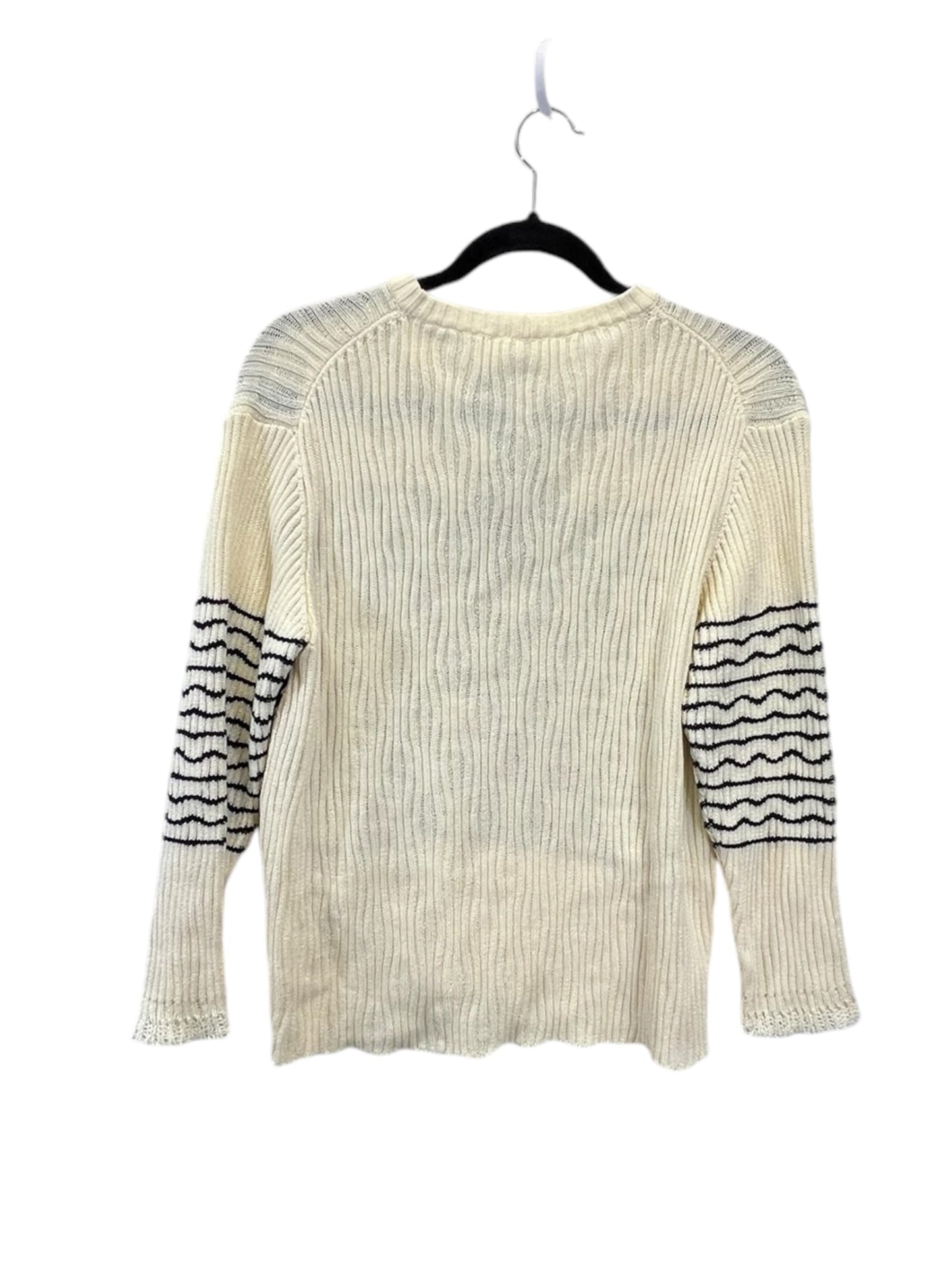 Sweater Designer By Chloe In Black & Cream, Size: Xs