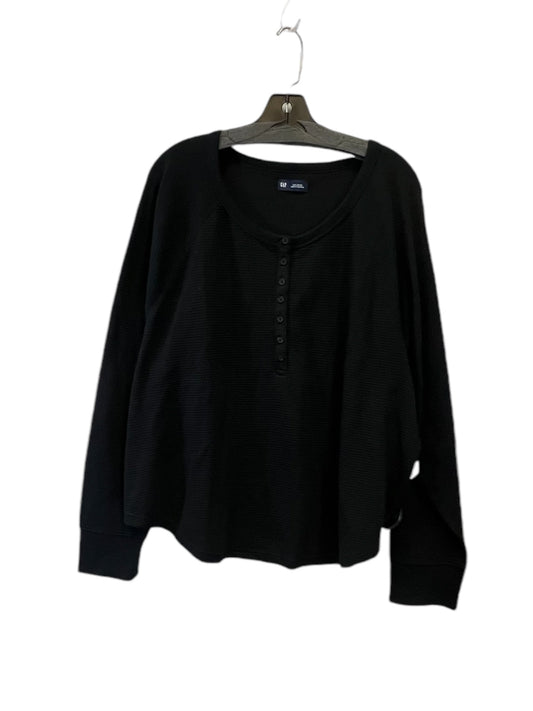 Top Long Sleeve By Gap In Black, Size: 2x