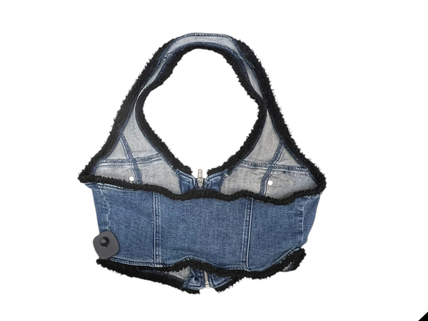 Top Sleeveless By Clothes Mentor In Blue Denim, Size: L