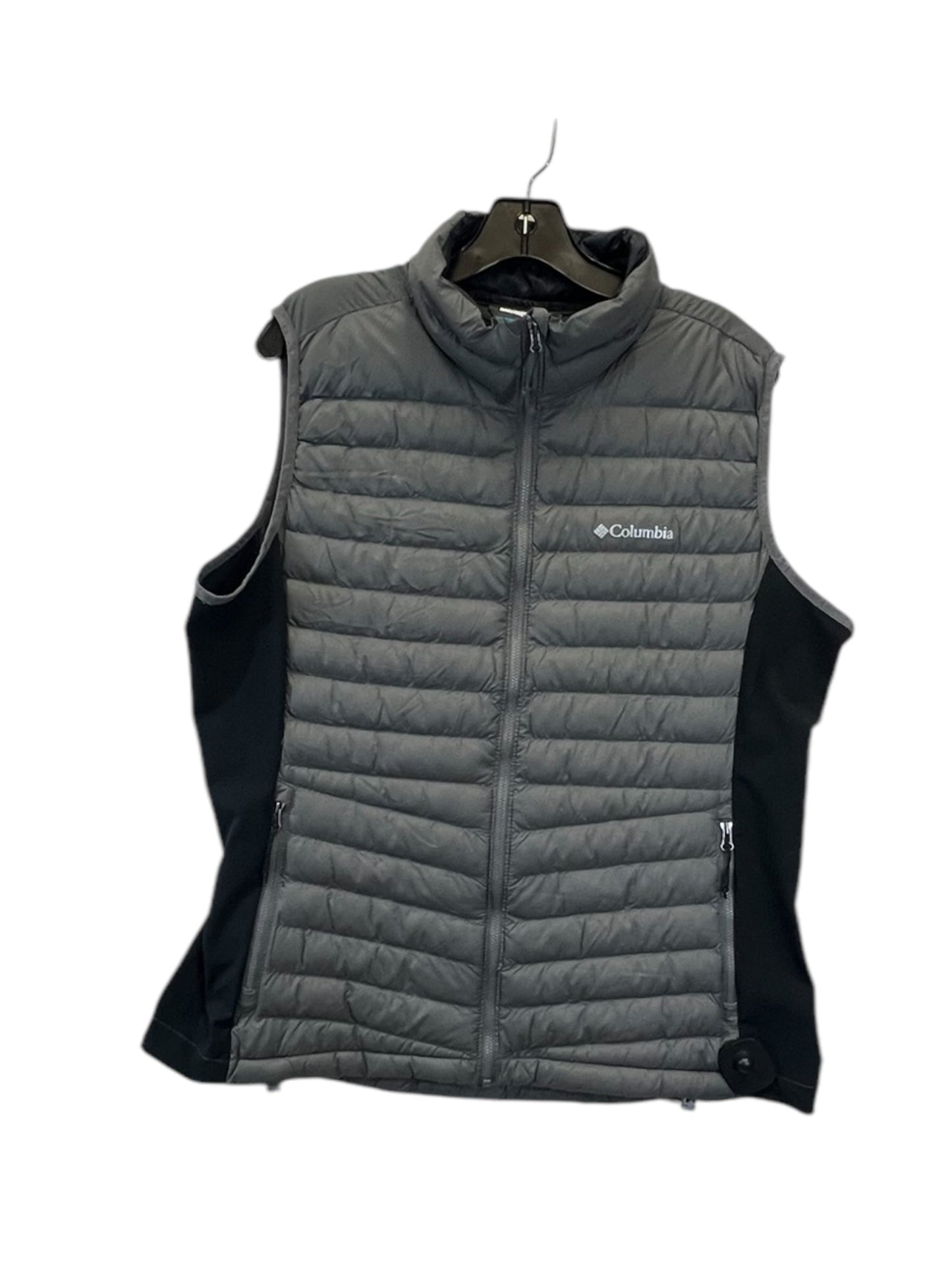 Vest Puffer & Quilted By Columbia In Black & Grey, Size: Xl