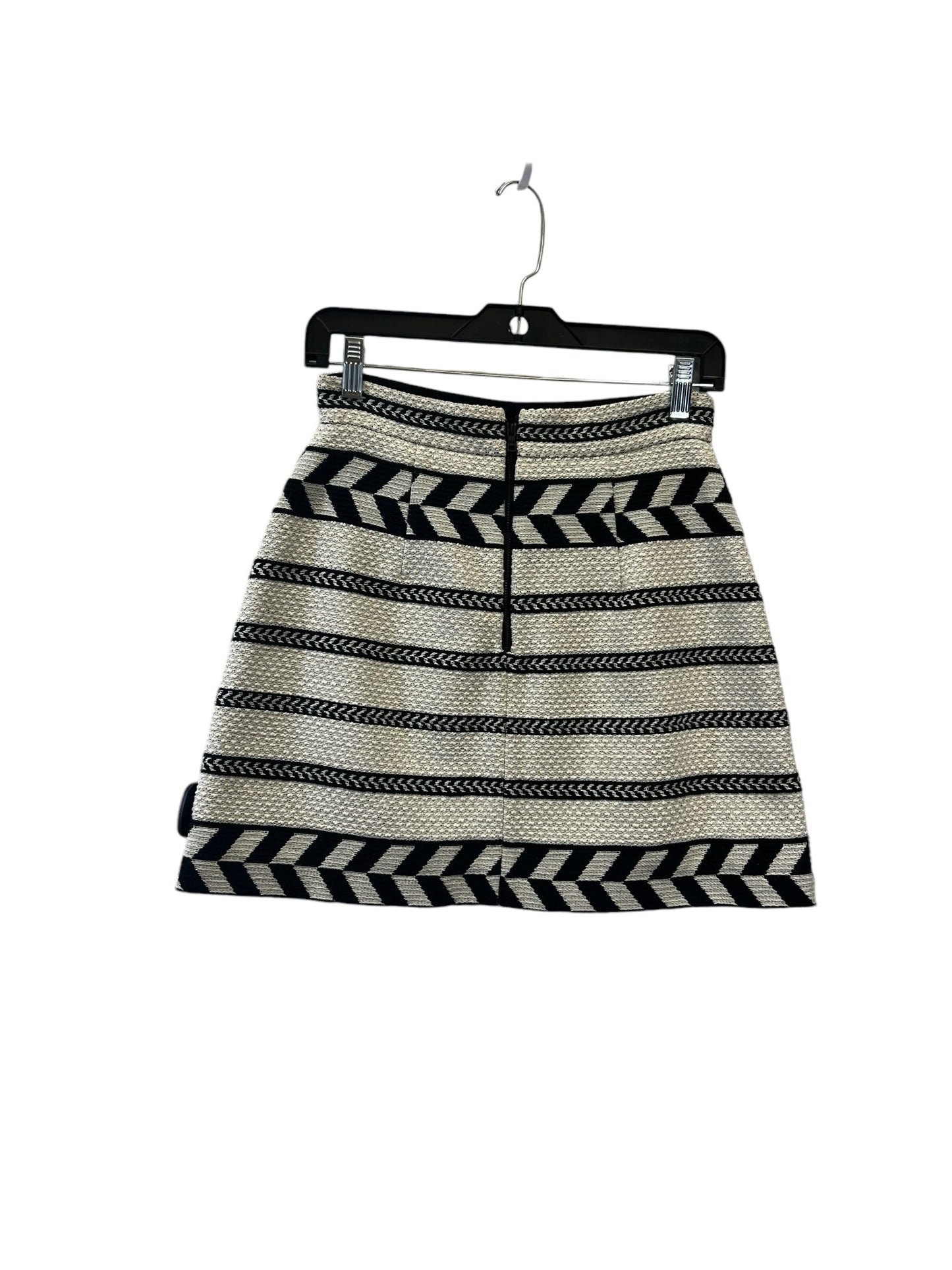 Skirt Designer By Alice + Olivia In Black & Cream, Size: 4