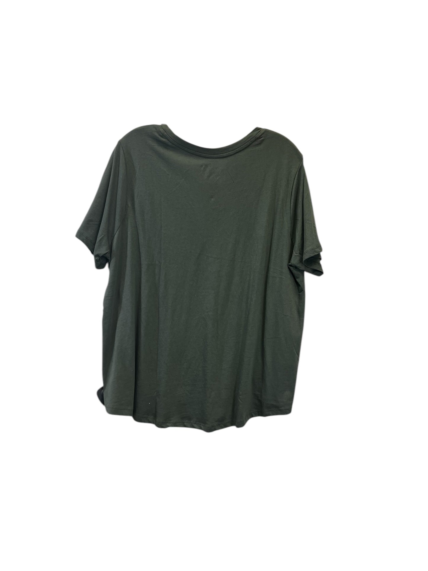 Top Short Sleeve Basic By Terra & Sky In Green, Size: 1x