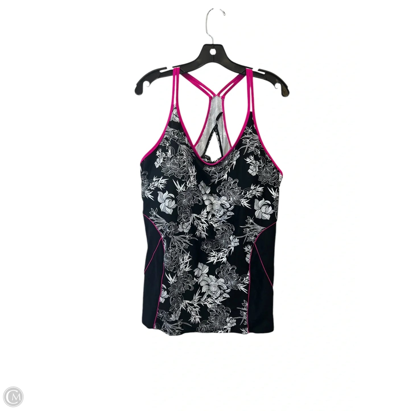 Swimsuit 2pc By Cmc In Black & Pink, Size: 3x