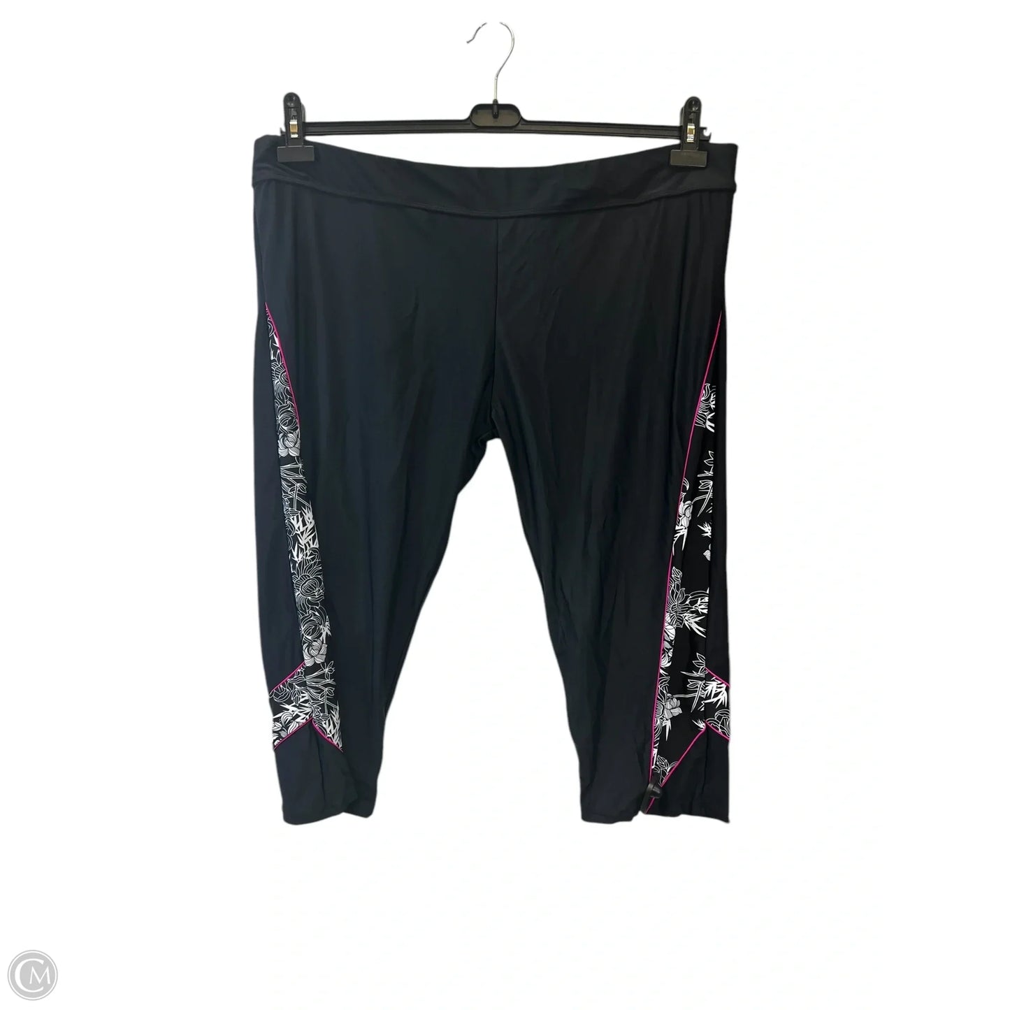 Swimsuit 2pc By Cmc In Black & Pink, Size: 3x