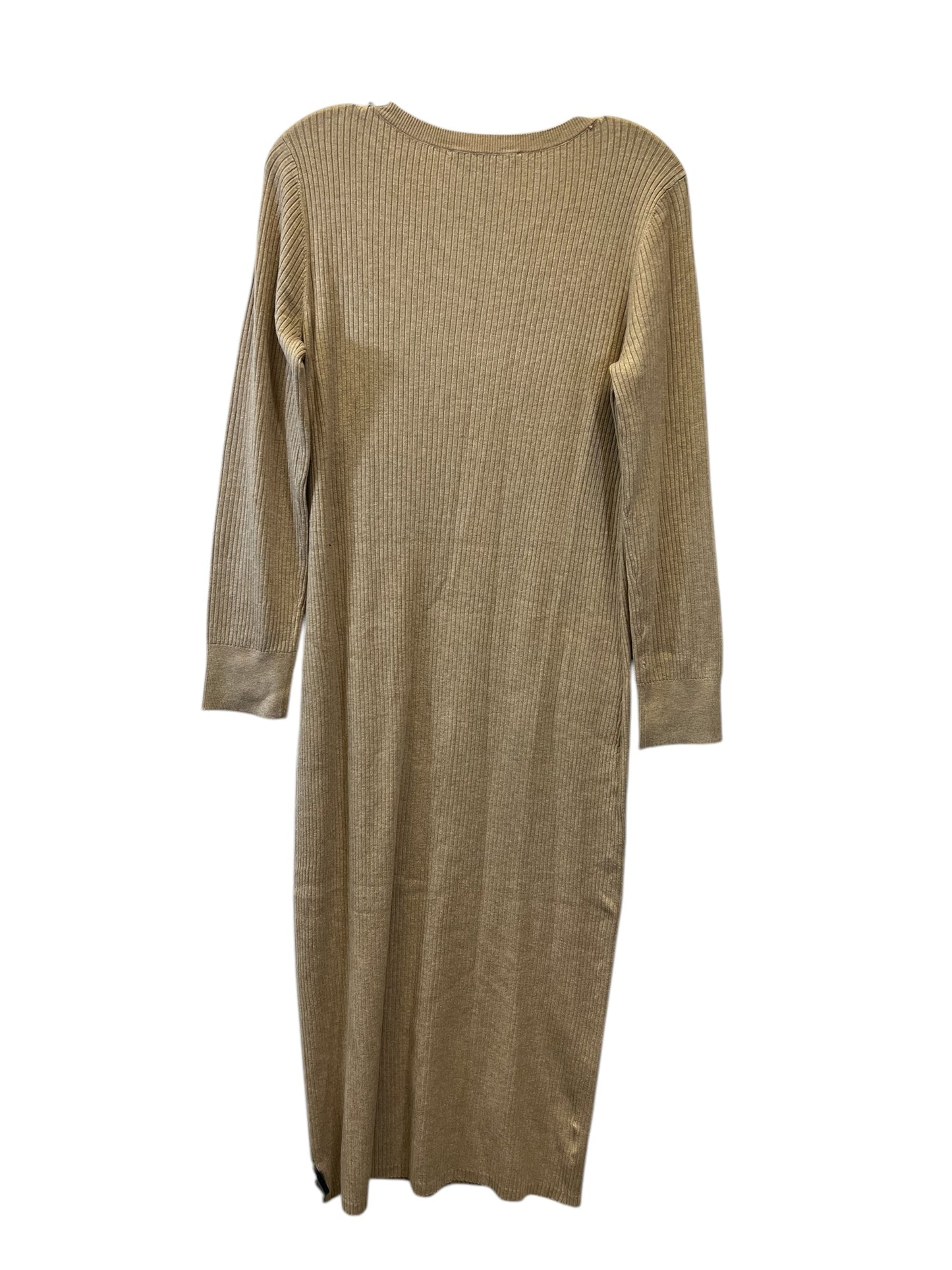 Dress Casual Maxi By Loft In Tan, Size: Lp