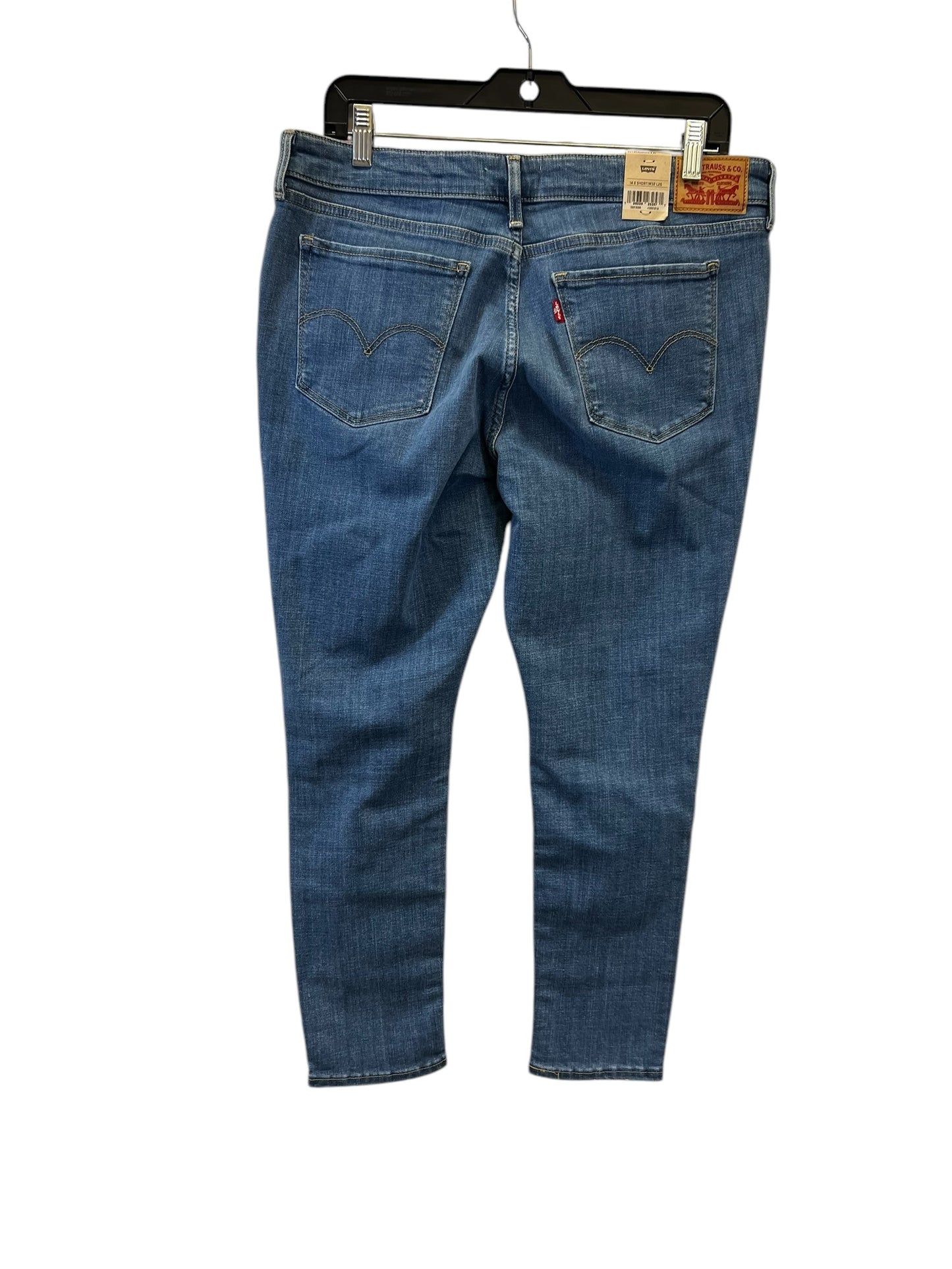 Jeans Skinny By Levis In Blue Denim, Size: 14p