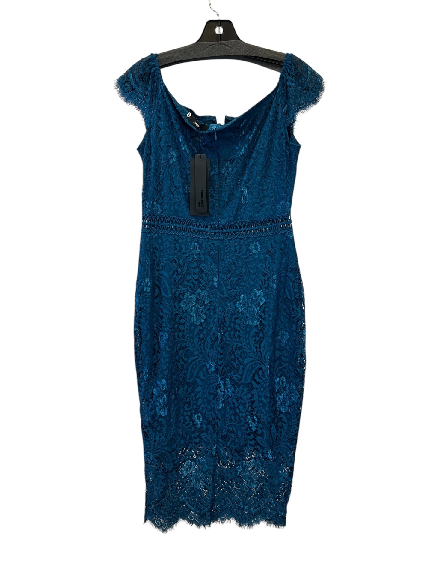 Dress Party Midi By Allandwell In Teal, Size: M