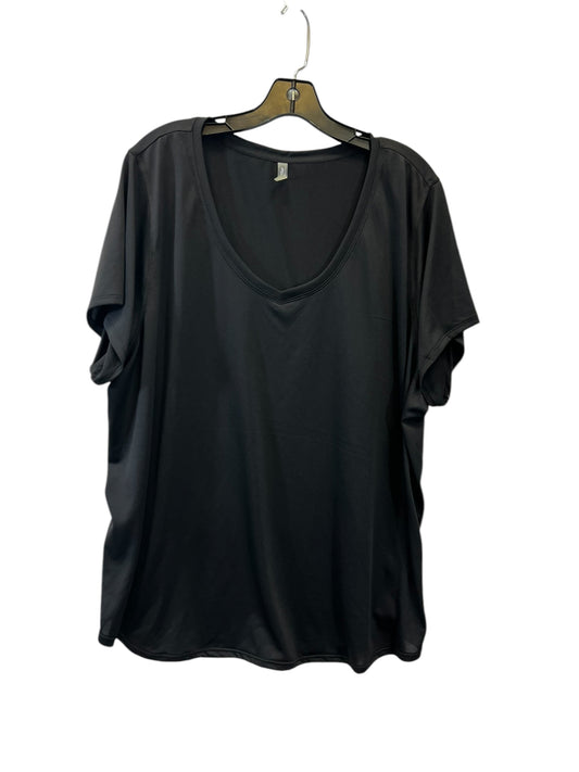 Top Short Sleeve By Mta Pro In Black, Size: 3x