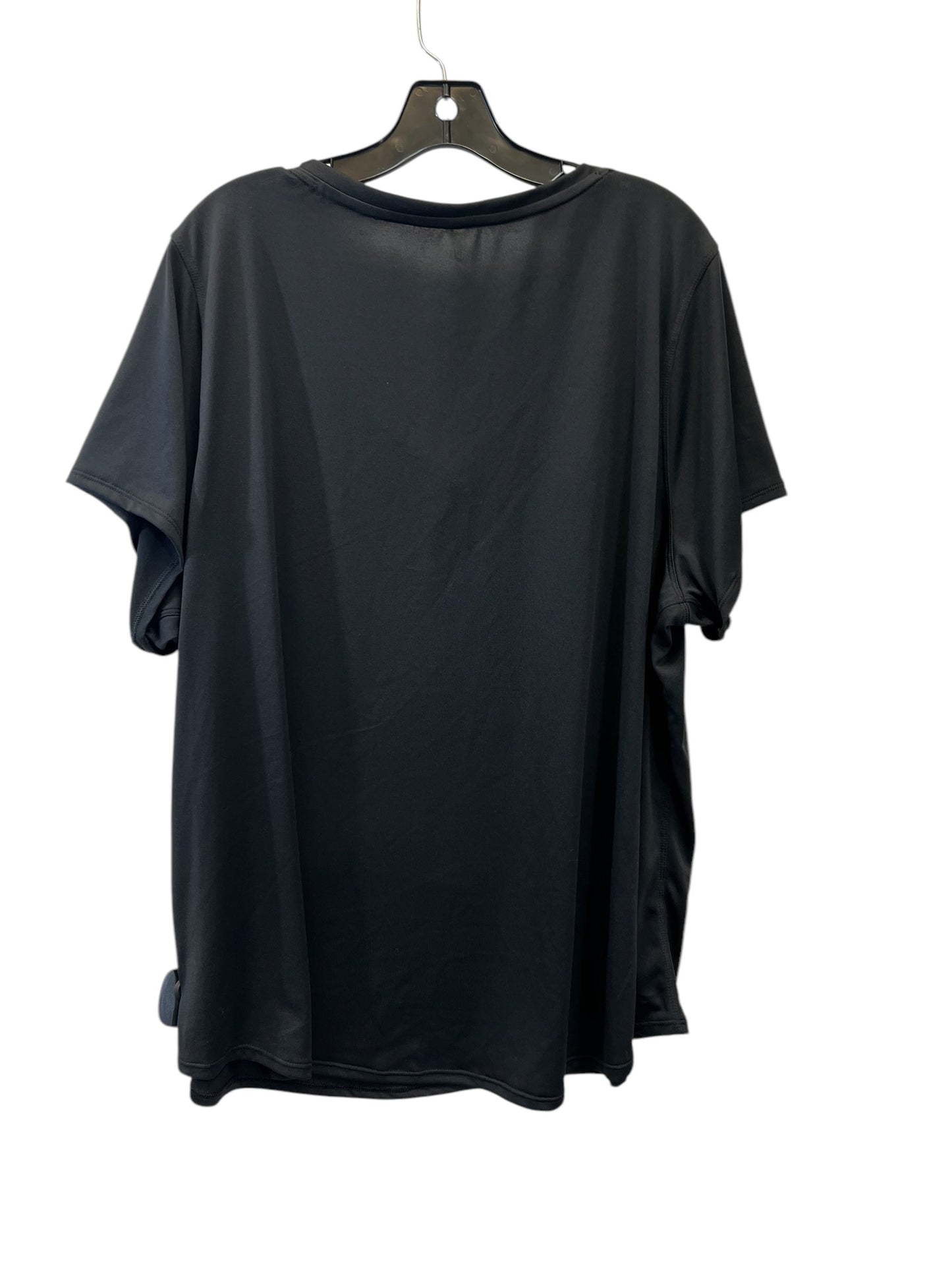 Top Short Sleeve By Mta Pro In Black, Size: 3x