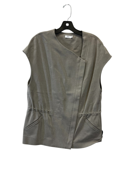 Top Short Sleeve Designer By Vince In Taupe, Size: L