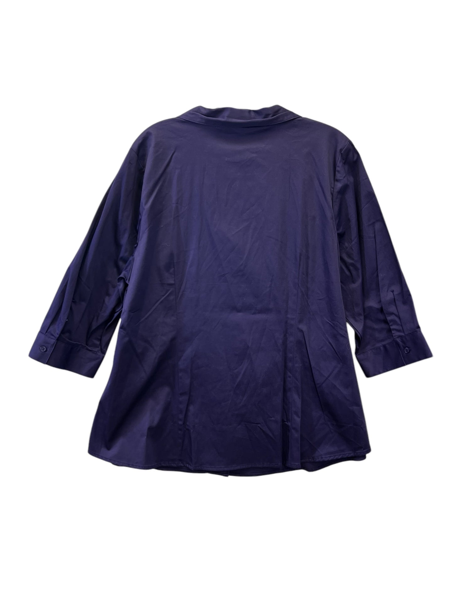 Top Long Sleeve By Lane Bryant In Purple, Size: 2x