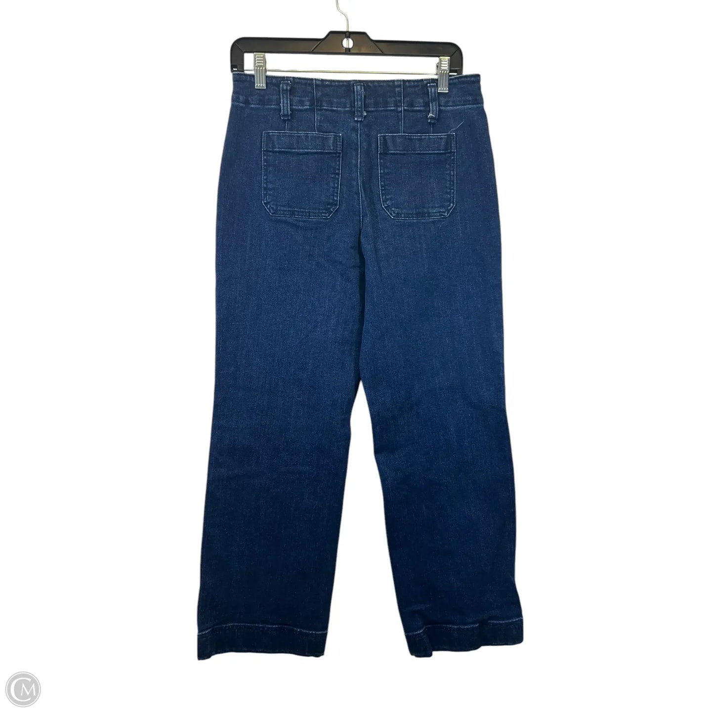 Jeans Wide Leg By Talbots In Blue Denim, Size: 4p