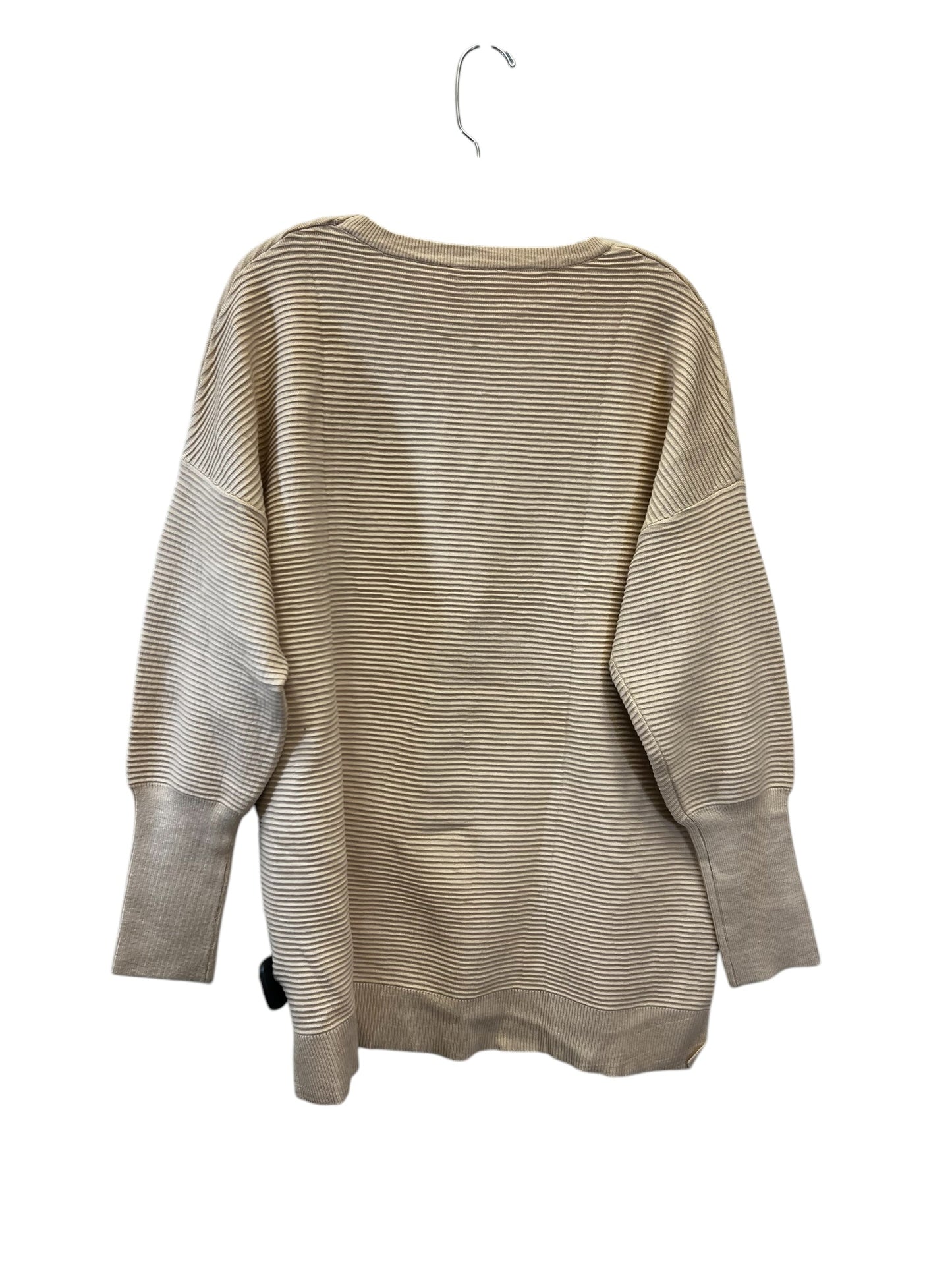 Top Long Sleeve By Fashion In Tan, Size: L