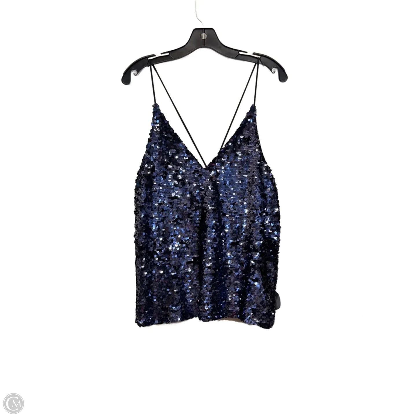 Top Sleeveless By Zara In Blue, Size: M