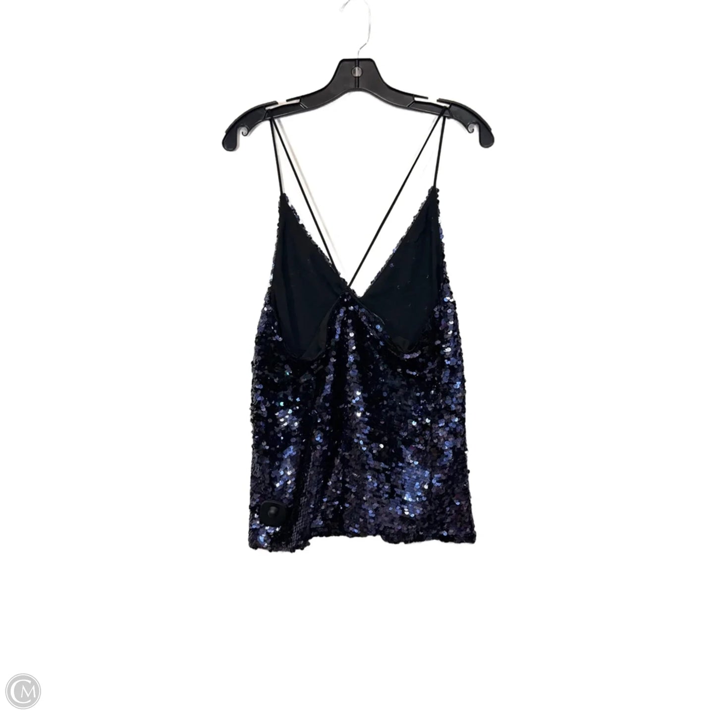Top Sleeveless By Zara In Blue, Size: M