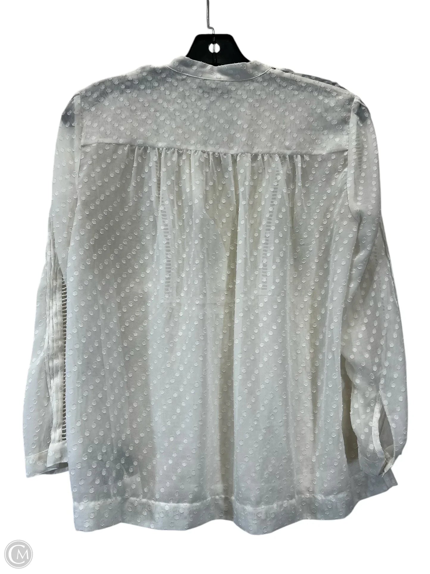 Top Long Sleeve By Madewell In Cream, Size: S