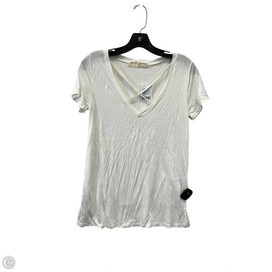 Top Short Sleeve Basic By Urban Outfitters In Cream, Size: S