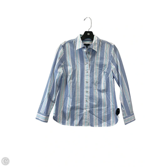 Top Long Sleeve By Talbots In Blue & Red & White, Size: Sp
