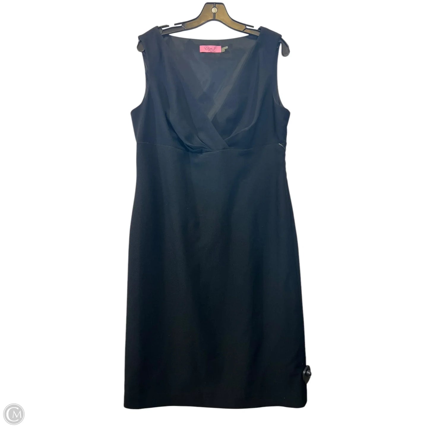 Dress Party Midi By Eliza J In Black, Size: Xl