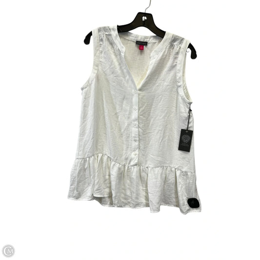 Top Sleeveless By Vince Camuto In White, Size: S
