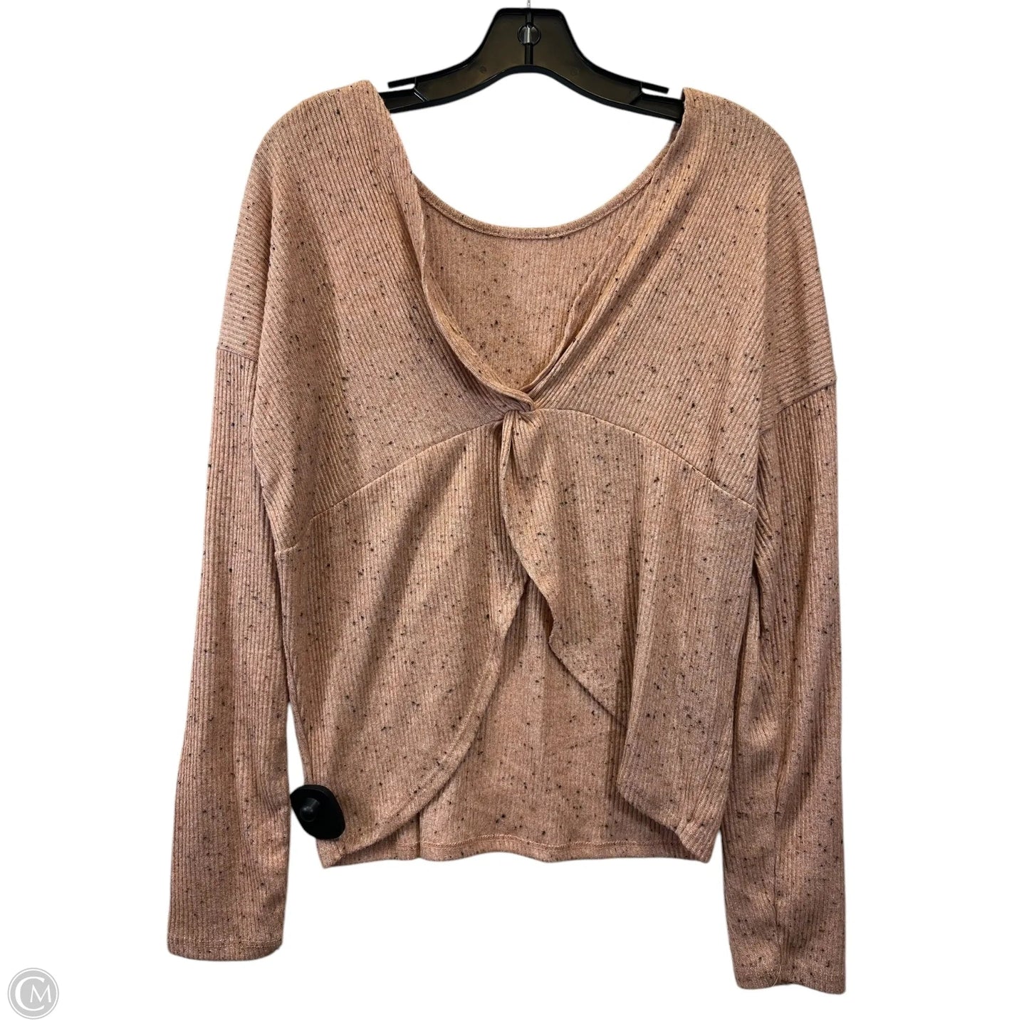 Top Long Sleeve By Hippie Rose In Peach, Size: L