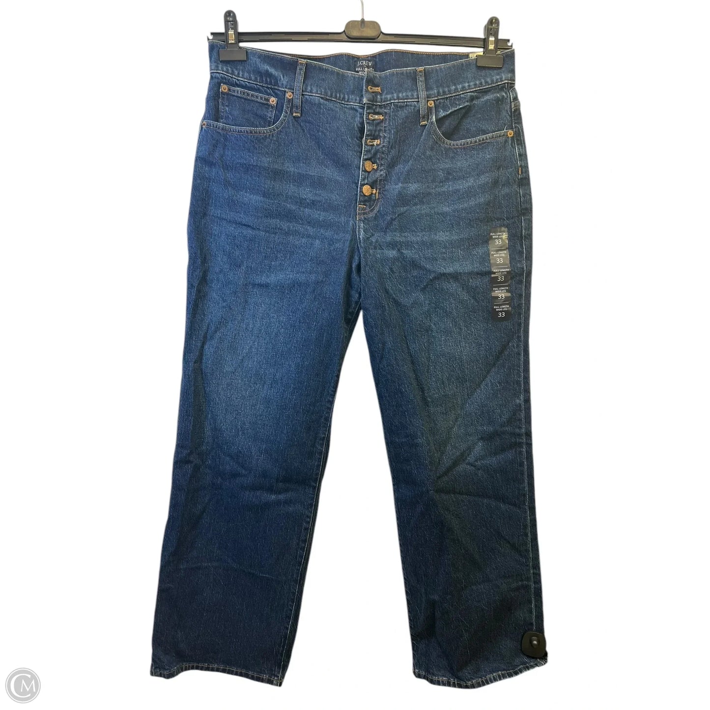 Jeans Wide Leg By J. Crew In Blue Denim, Size: 10