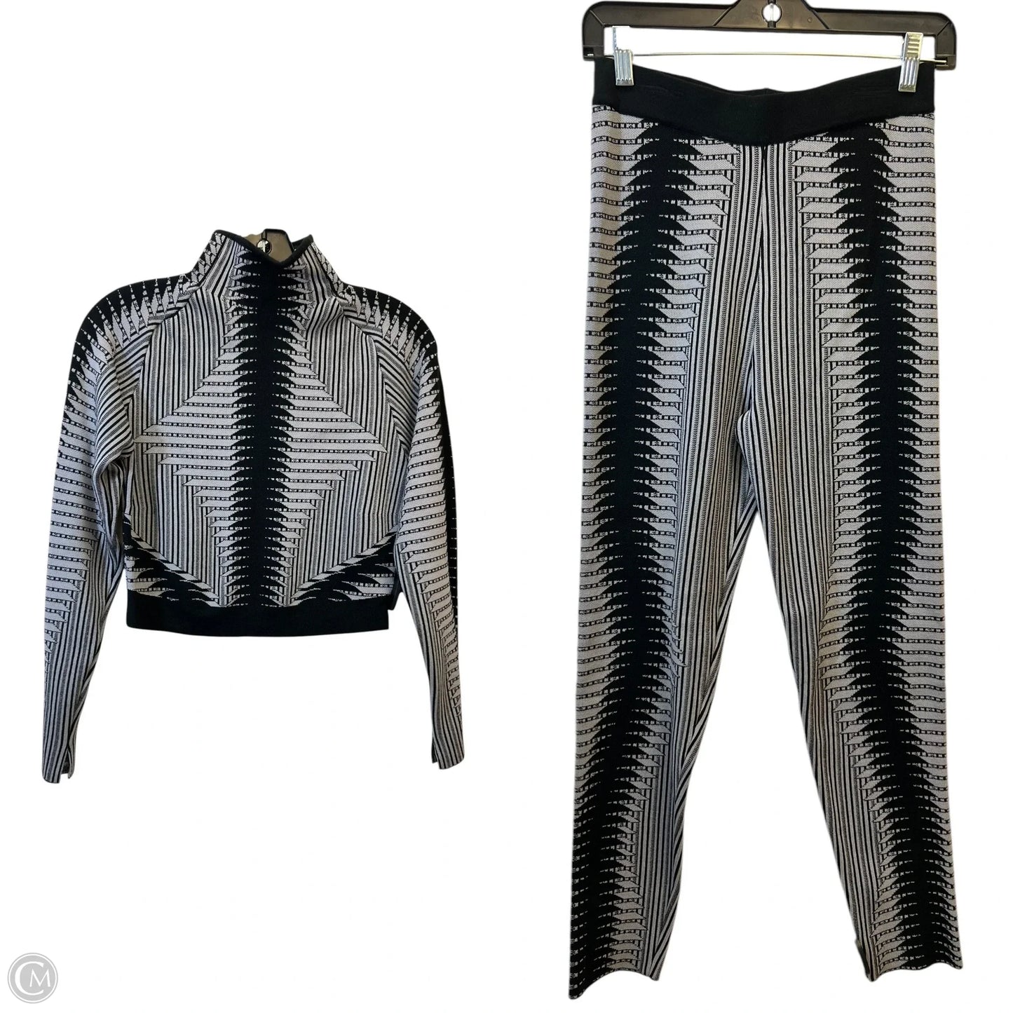 Pants Set 2pc By Fashion Nova In Black & Grey, Size: L