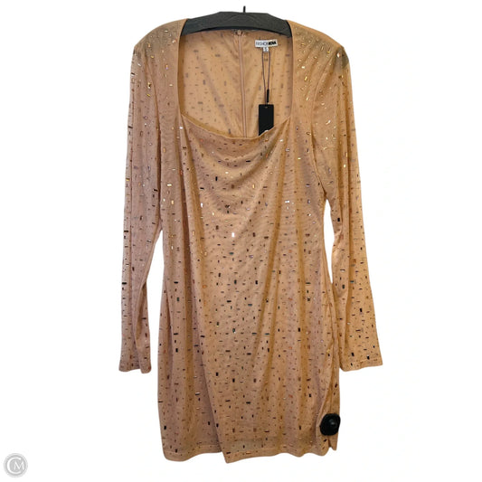 Dress Party Short By Fashion Nova In Peach, Size: Xl