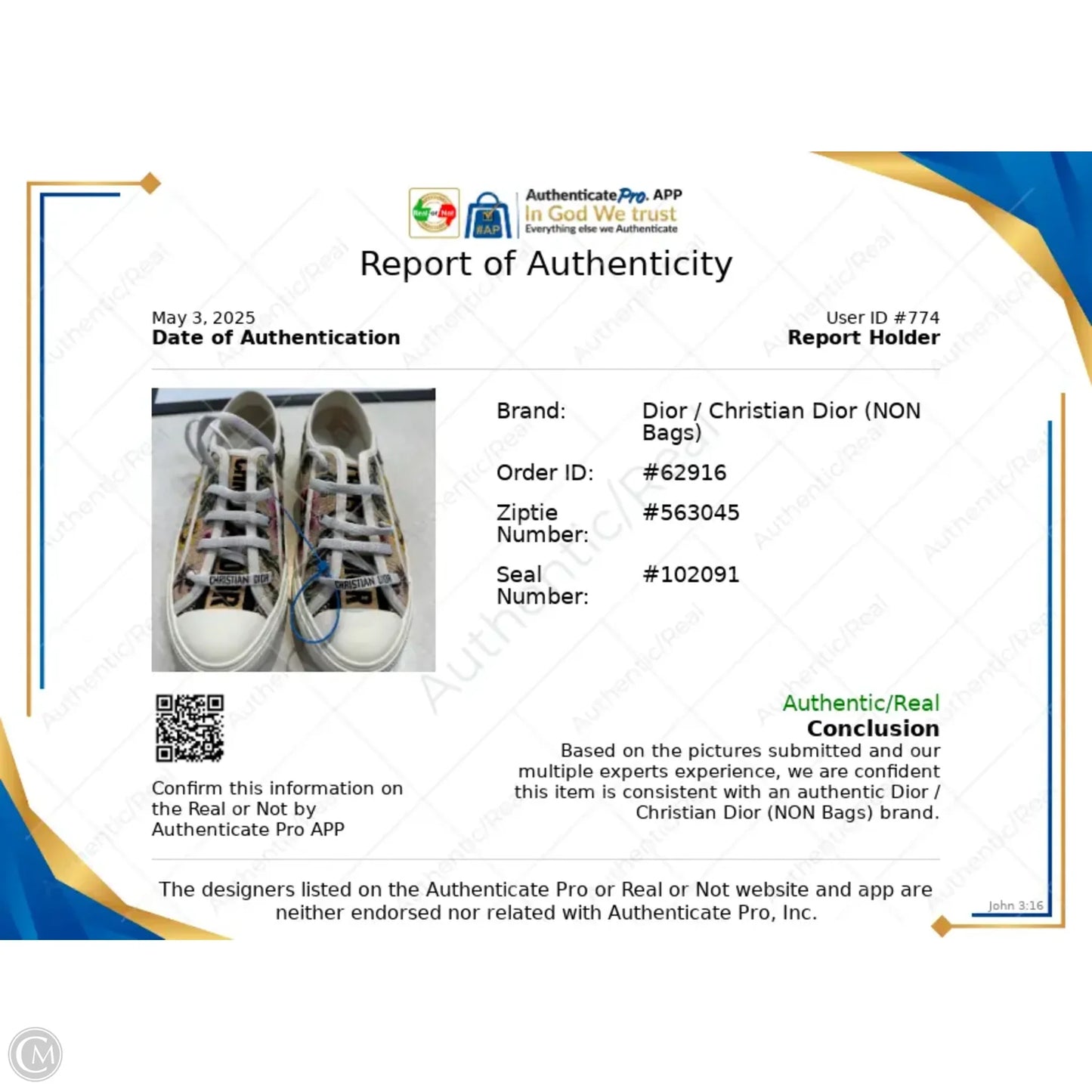 Shoes Luxury Designer By Dior In Floral Print, Size: 7