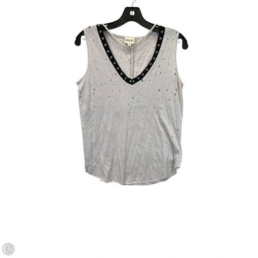 Top Sleeveless By Hip In Black & Pink, Size: S