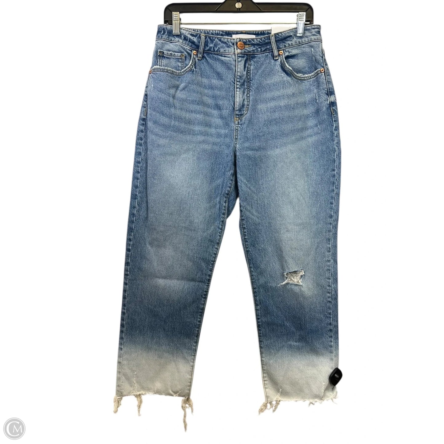 Jeans Straight By Loft In Blue Denim, Size: 8