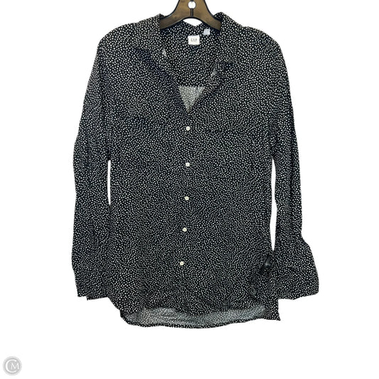 Top Long Sleeve By Gap In Black & White, Size: Xs