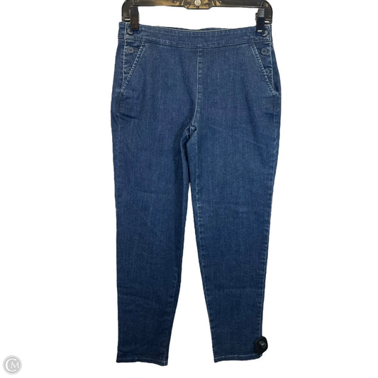 Jeans Straight By Talbots In Blue Denim, Size: 2p