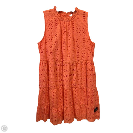 Dress Casual Midi By Loft In Orange, Size: L