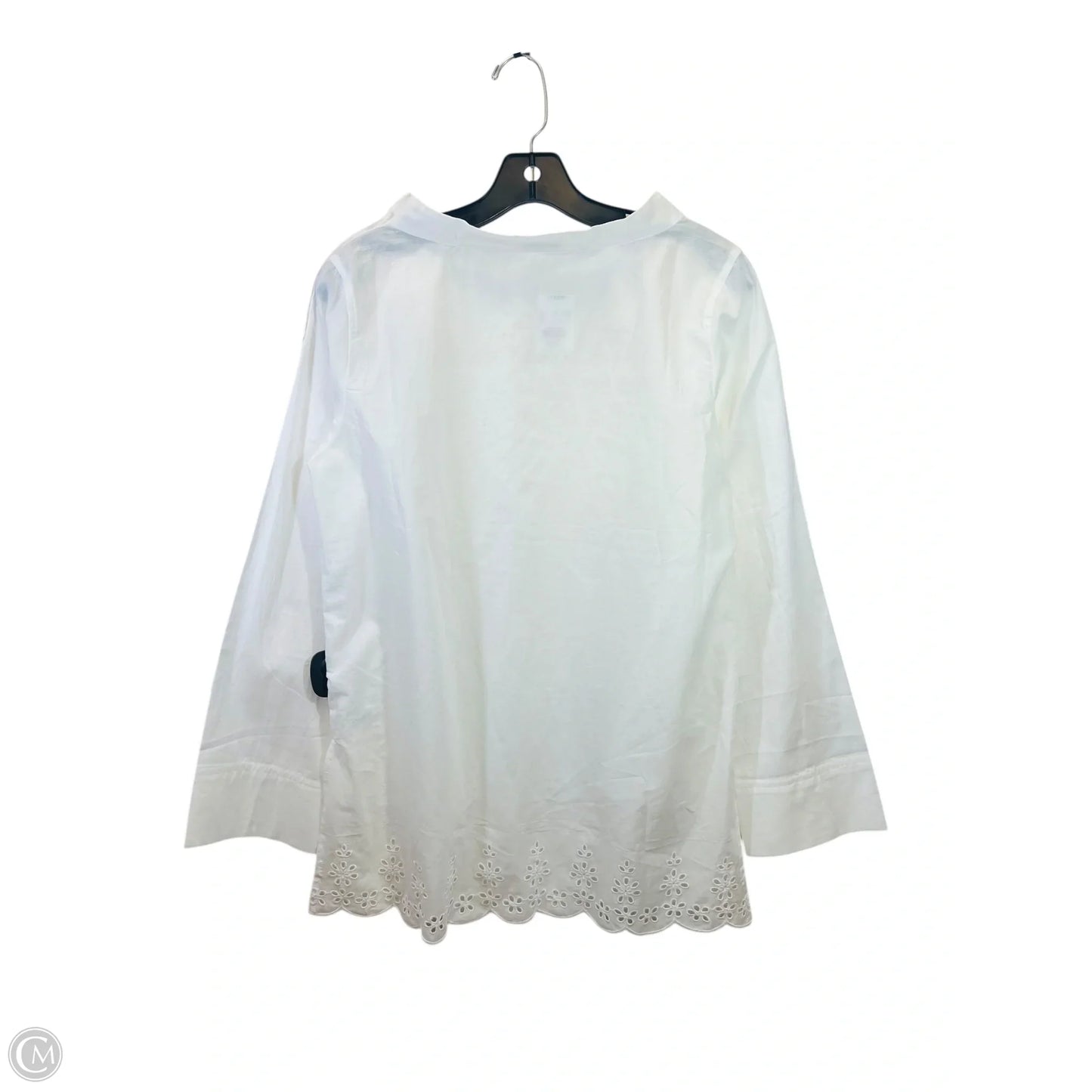 Top Long Sleeve By J. Crew In Ivory, Size: S