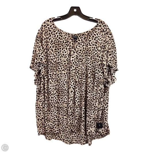 Top Short Sleeve By Torrid In Animal Print, Size: 4x