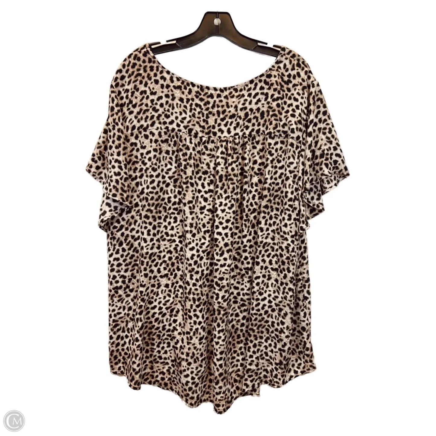 Top Short Sleeve By Torrid In Animal Print, Size: 4x