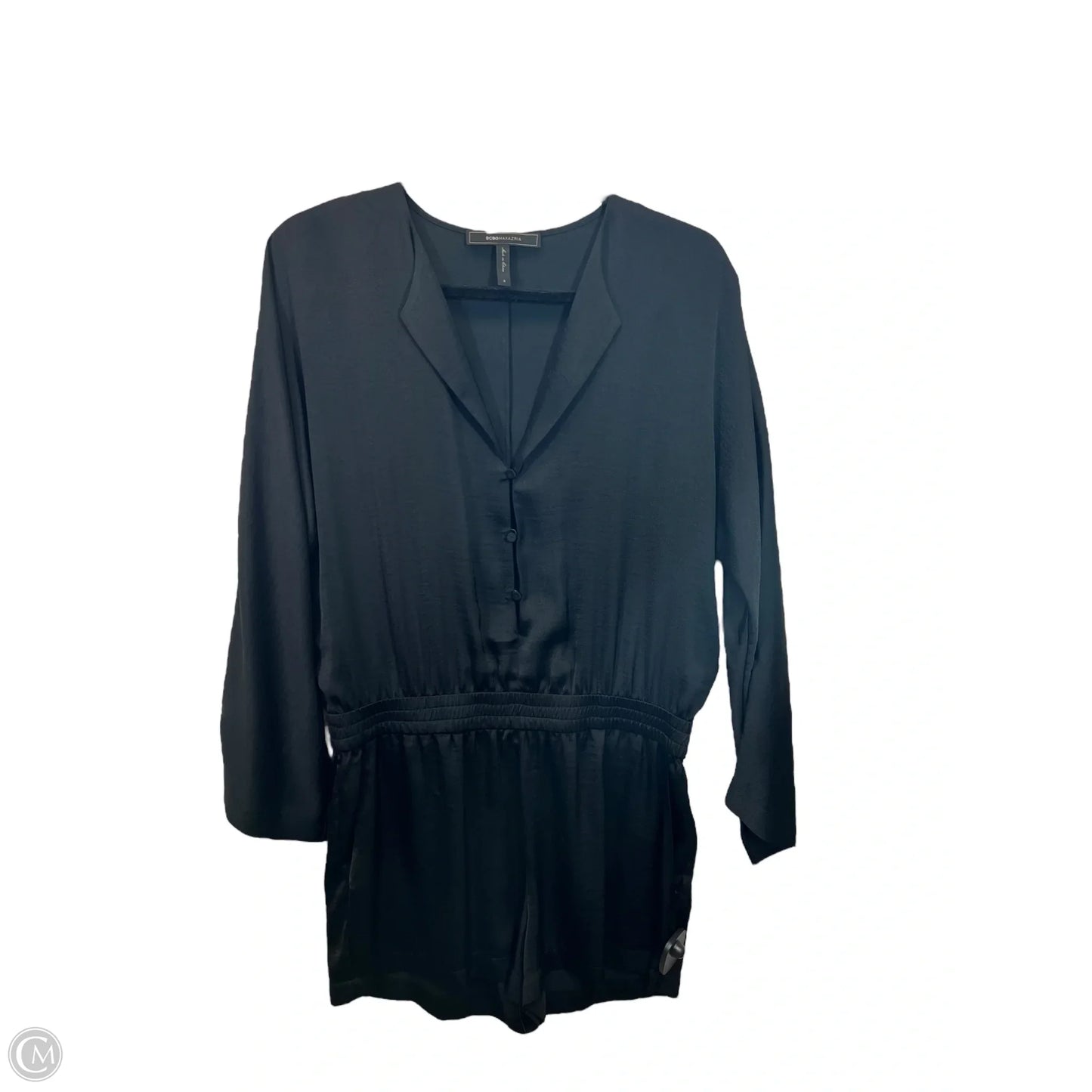Romper Designer By Bcbgmaxazria In Black, Size: S