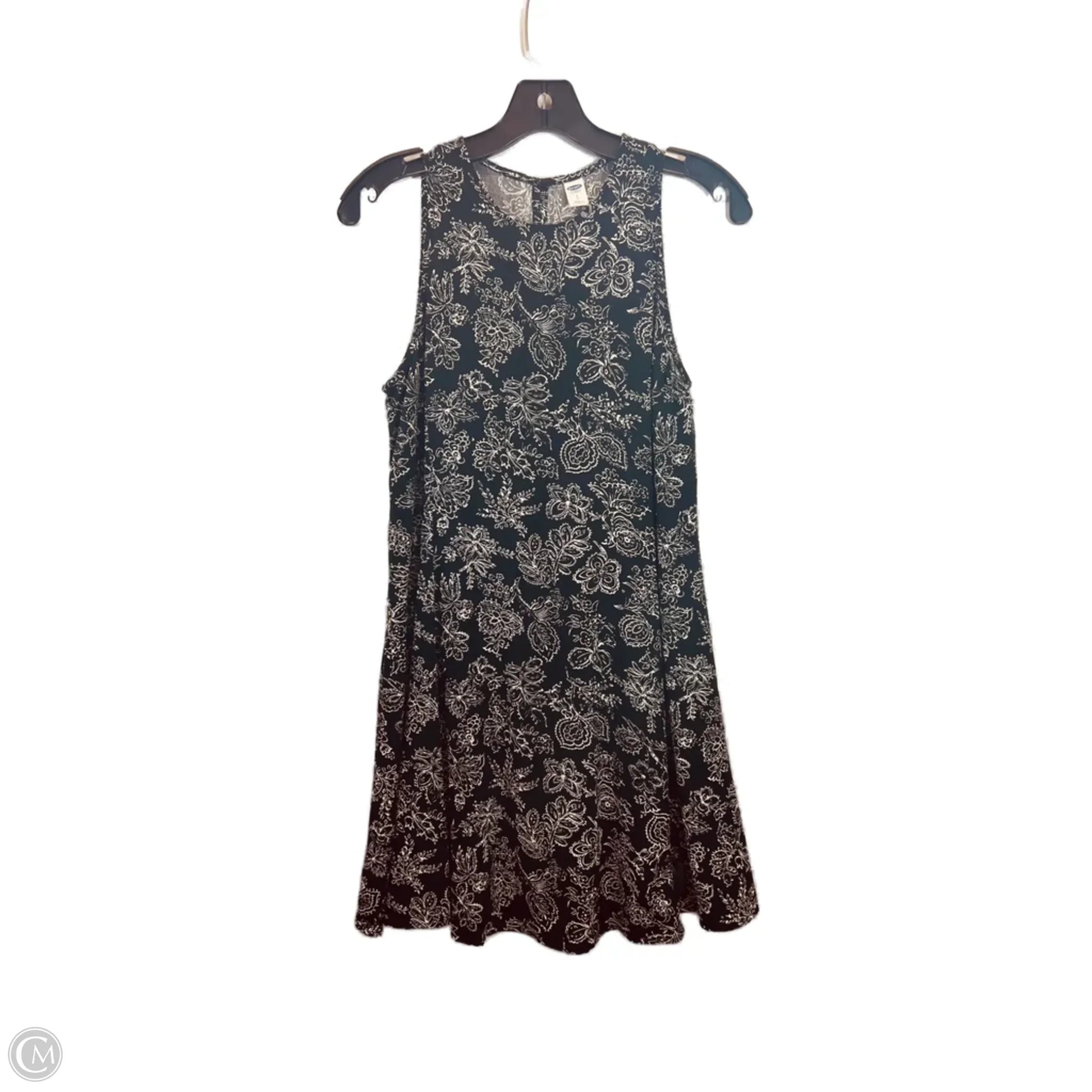 Dress Casual Midi By Old Navy In Black & White, Size: S Dress Casual Midi By Old Navy In Black & White, Size: S