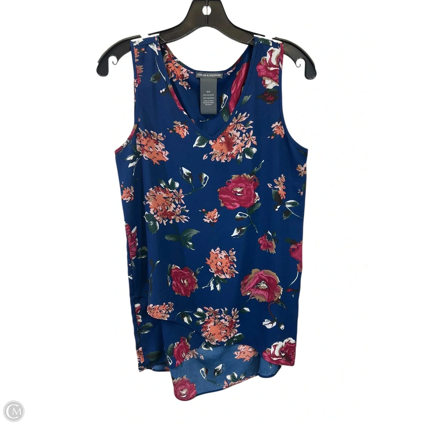 Top Sleeveless By Chelsea And Theodore In Floral Print, Size: S