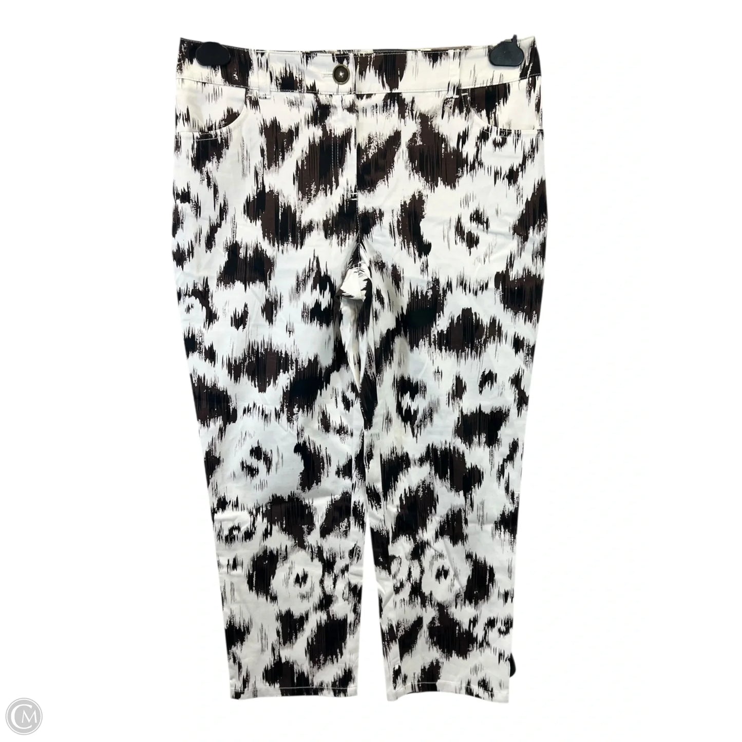 Jeans Straight By Chicos In Black & Brown, Size: 4